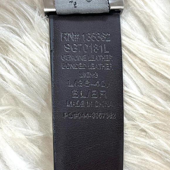 SWISSGEAR Men's Reversable Black Brown Leather Metal Buckle Belt - Picture 5 of 8